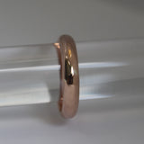WR15 - 4mm half round Solid 9CT ROSE GOLD Stacking Ring