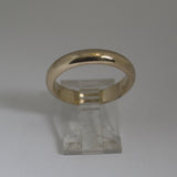 WR15 - 4mm half round Solid 9CT YELLOW GOLD Stacking Ring