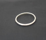 LR216 - Gorgeous Solid Sterling silver Full round Halo Stacking Ring 2mm