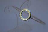 Hand crafted Sterling Silver O HALO Bangle