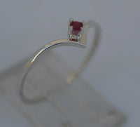 L21 Natural Ruby Ring Handcrafted in Sterling 925 Silver