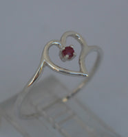 LR16 Natural Ruby Ring Handcrafted in Sterling 925 Silver