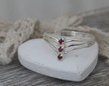 LR326 Natural Ruby Ring Handcrafted in Sterling 925 Silver