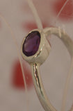 LR236 Amethyst set in handcrafted Sterling 925 Silver ring