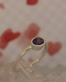 LR236 Amethyst set in handcrafted Sterling 925 Silver ring