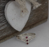 LR326 Natural Ruby Ring Handcrafted in Sterling 925 Silver