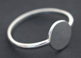 LR202 - Solid Sterling silver Disc Stacking Silver Ring