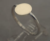 LR202tt - Solid 9ct yellow gold Disc Stacking Silver Ring