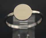 LR202tt - Solid 9ct yellow gold Disc Stacking Silver Ring