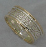 LR504 - 9ct yellow gold and sterling Silver Celtic knot ring