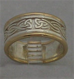 LR504 - 9ct yellow gold and sterling Silver Celtic knot ring