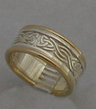 LR504 - 9ct yellow gold and sterling Silver Celtic knot ring