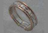 LR506 - 9ct Yellow gold and sterling Silver filigree ring
