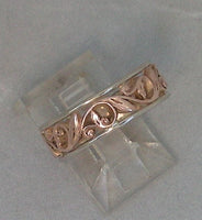 LR520 - 9ct rose and white gold filigree ring