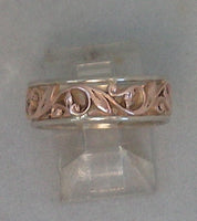 LR520 - 9ct rose and white gold filigree ring