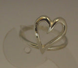 LR210 - Solid Sterling silver Heart Stacking Silver Ring