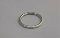 LR216 - Gorgeous Solid Sterling silver Full round Halo Stacking Ring 2mm