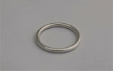 LR216 - Gorgeous Solid Sterling silver Full round Halo Stacking Ring 2mm