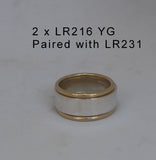 LR216 - Gorgeous Solid 9ct Yellow Gold Full round Halo Stacking Ring 2mm