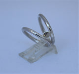 LR220 - Solid Sterling silver split Stacking Silver Ring