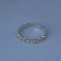 LR221 - Solid Sterling silver Open Heart Stacking Ring