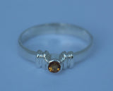 LR319 Natural Citrine Ring Handcrafted in Sterling 925 Silver