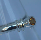 LR319 Natural Citrine Ring Handcrafted in Sterling 925 Silver