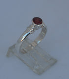 LR321 Classic set Garnet and sterling silver ring