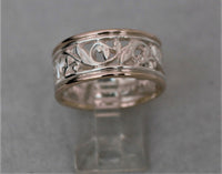 LR438 - 9ct rose gold and sterling Silver filigree ring