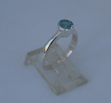 LR487 Classic set Blue Topaz and sterling silver ring