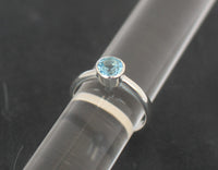 LR487 Classic set Blue Topaz and sterling silver ring