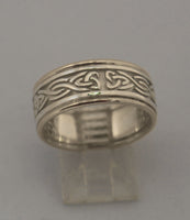 LR504 - 9ct yellow gold and sterling Silver Celtic knot ring