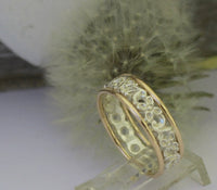 LR519 - 9ct Yellow gold and sterling Silver filigree ring