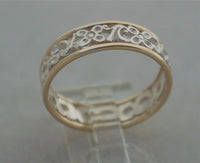 LR519 - 9ct Yellow gold and sterling Silver filigree ring