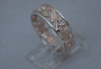 LR520 - 9ct rose and white gold filigree ring