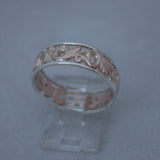 LR520 - 9ct rose and white gold filigree ring