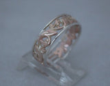 LR520 - 9ct rose and white gold filigree ring