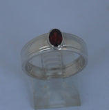 LR767 Garnet set in handcrafted Sterling 925 Silver ring